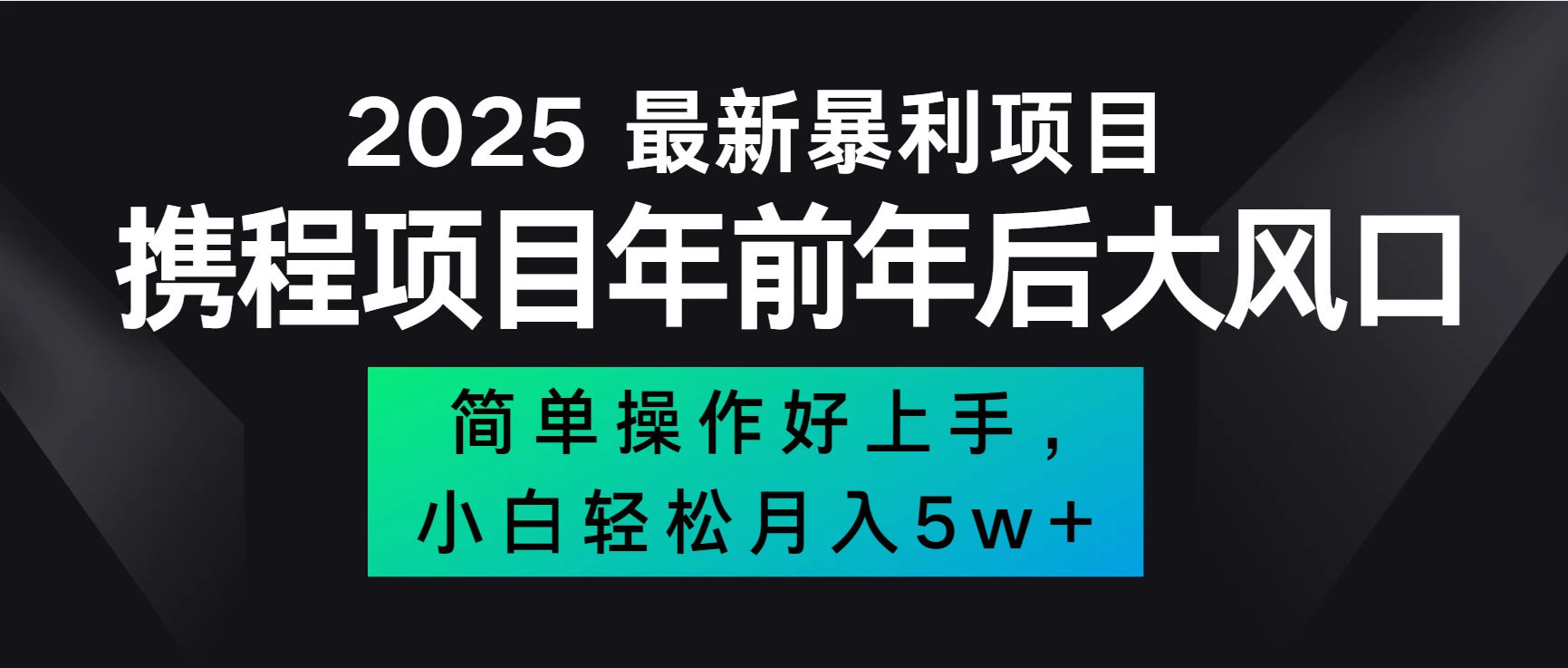 全网首发，携程项目所有航司机票均有利润，风口可吃肉-资源项目网