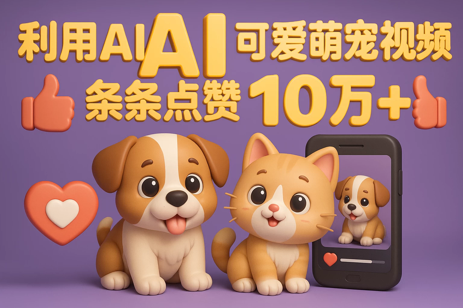能骗过系统的AI萌宠视频制作全攻略:从 0 到 2 万粉的爆款密码-资源项目网