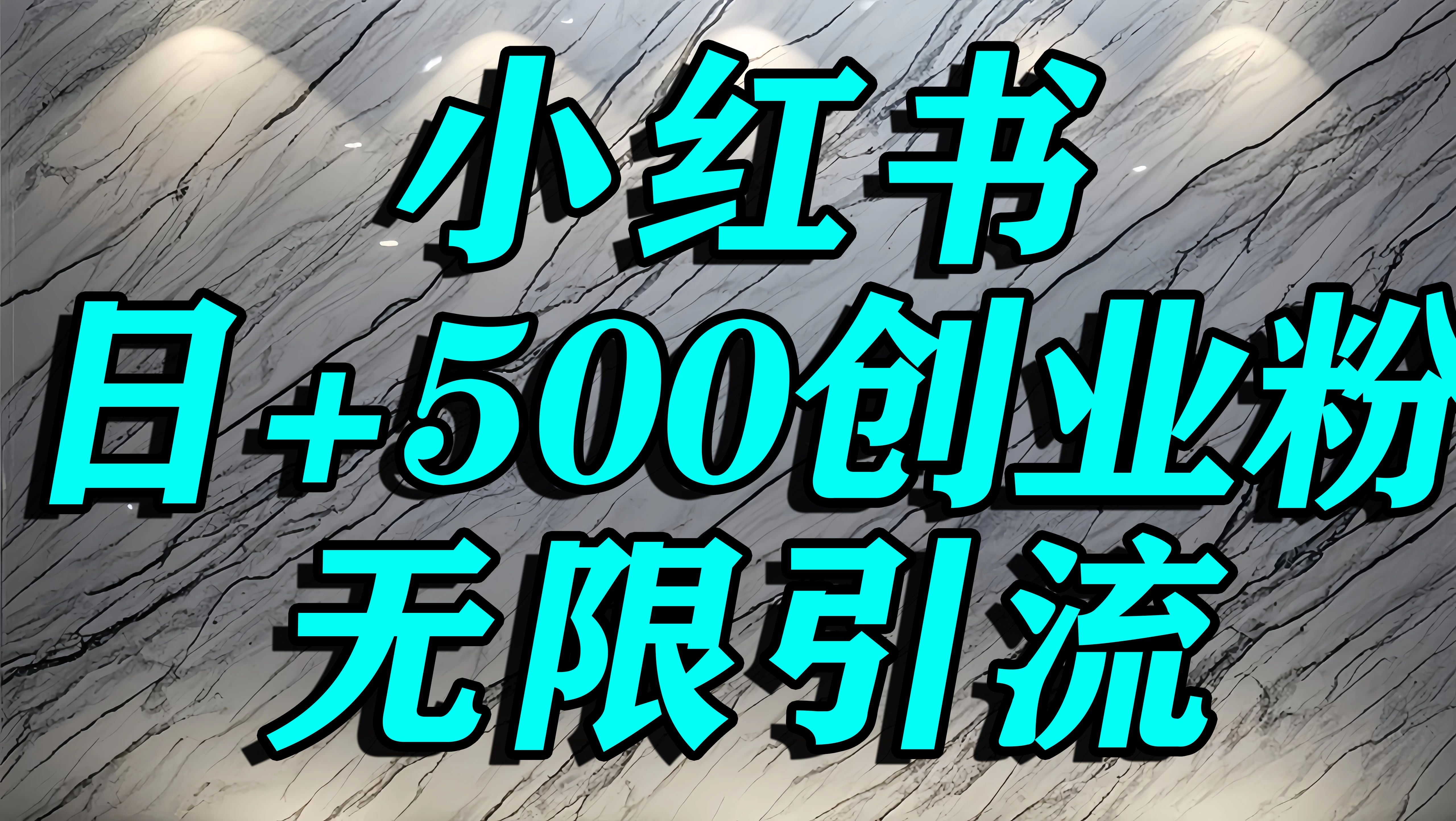 小红书无限引流创业粉，单人操作日引500+精准创业粉-资源项目网