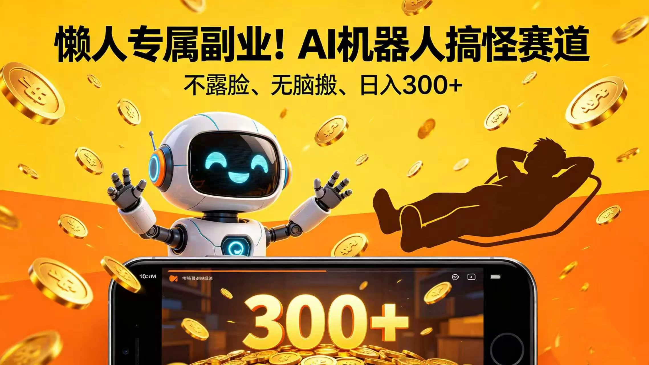 AI机器人搞怪赛道，懒人专属副业！日入300+-资源项目网