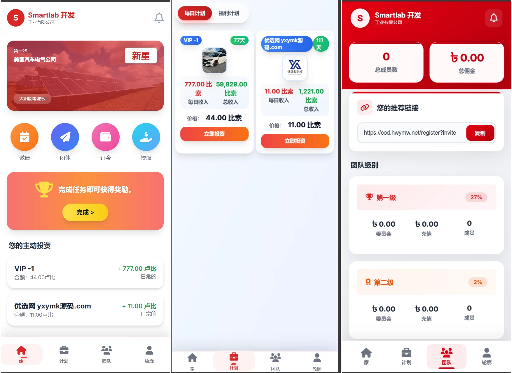 海外汽车电气投资理财源码三级分销可自定义产品-资源项目网