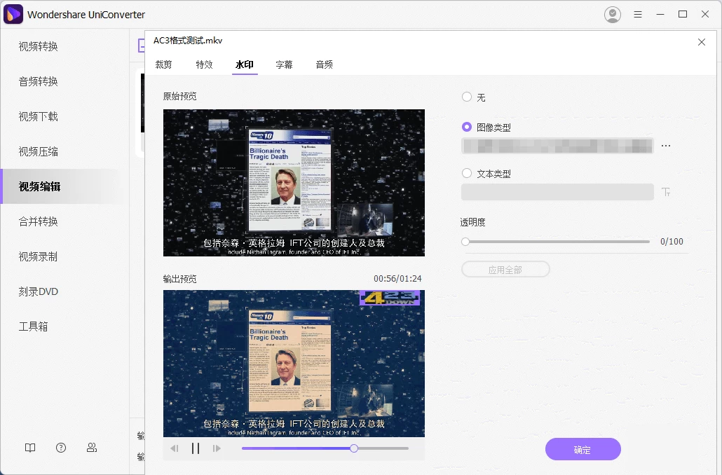 万兴优转 v17.3.5.562 中文破解便携版，轻松转换文件！-资源项目网