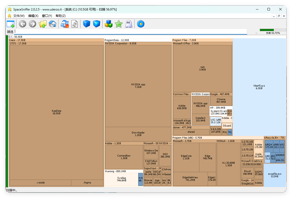 SpaceSniffer v2.0.2.5单文件汉化版-资源项目网