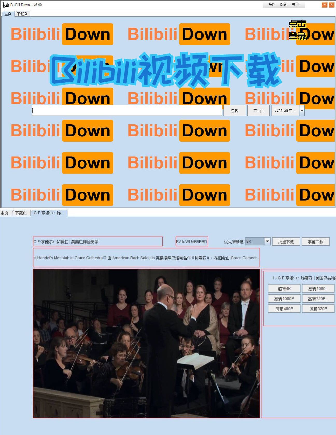 BilibiliDown v6.40 视频下载软件，-资源项目网