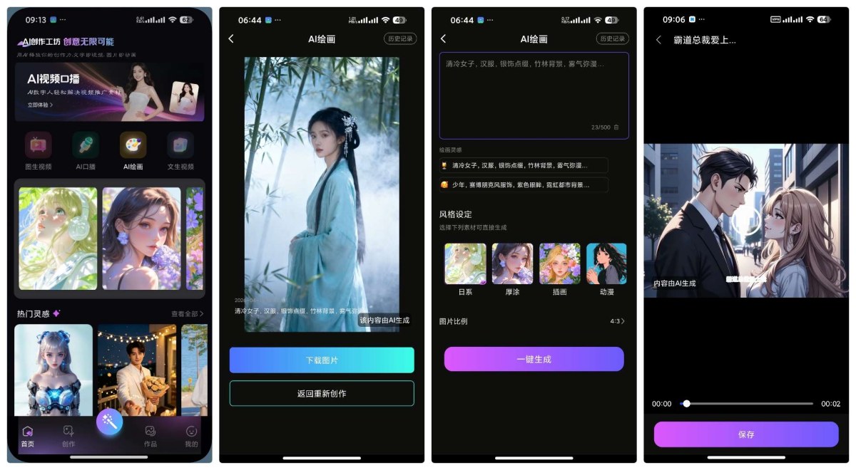 一键爆款短剧，免费AI 1.0.3无限文生图-资源项目网