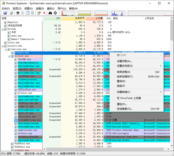 Process Explorer v17.09汉化版-资源项目网