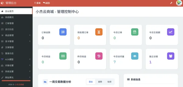 小杰云商城系统源码 完整版 全开源-第19张图片
