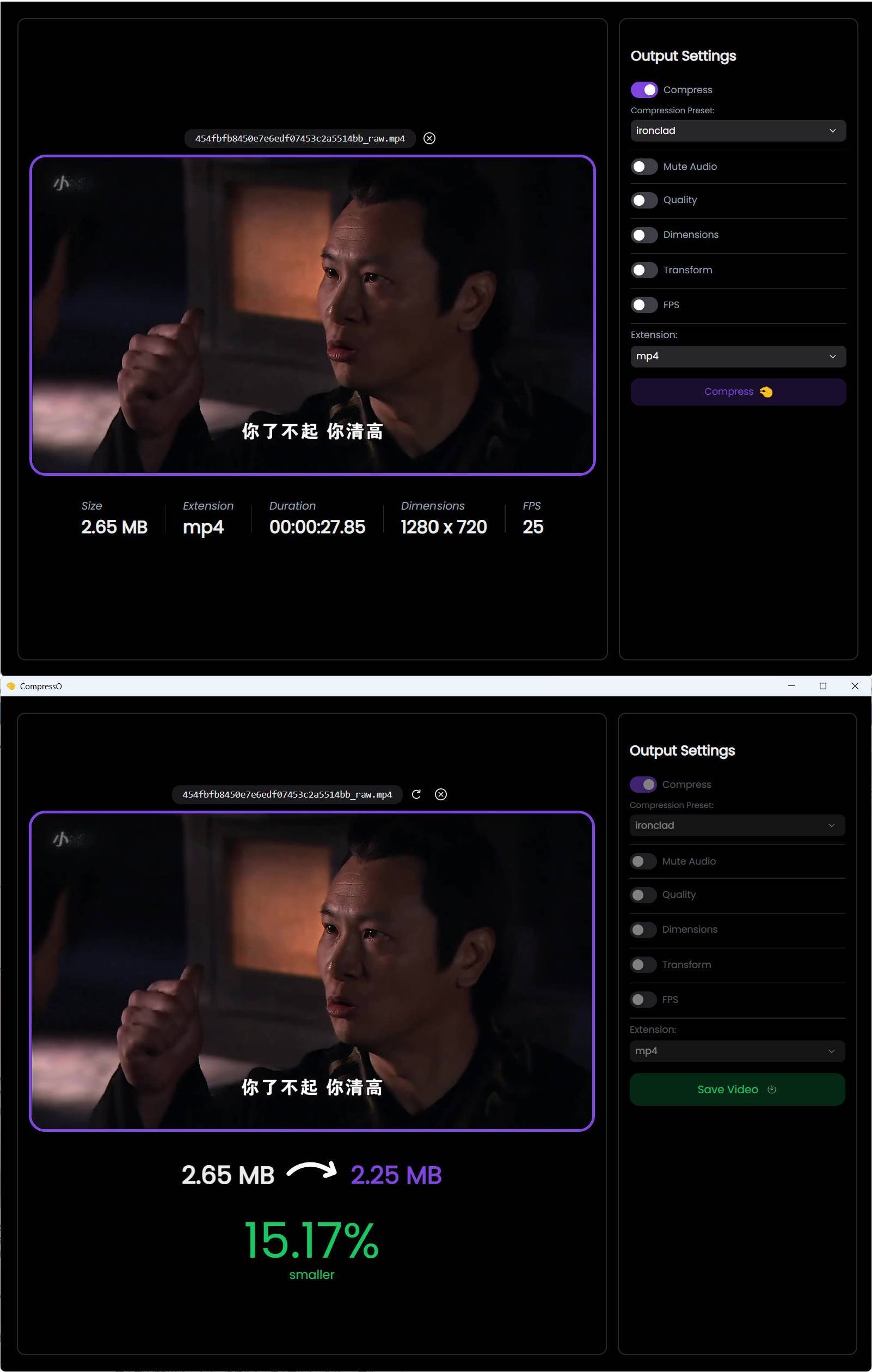视频压缩软件：CompressO V1.3.0，-资源项目网