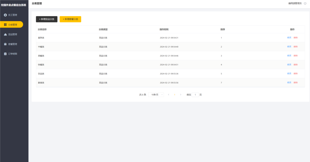 校园点餐订餐外卖跑腿Ja删va源码