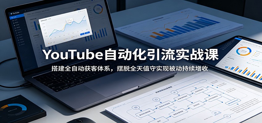 YouTube自动化引流实战课：搭建全自动获客体系，实现被动持续增收-资源项目网