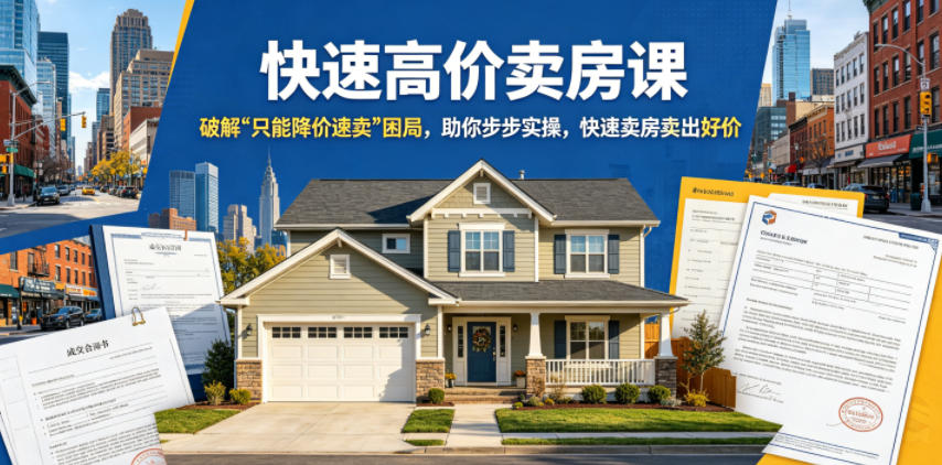 快速高价卖房课程：破解降价难题，实操技巧助你快速卖出好价（更新至2026）-资源项目网