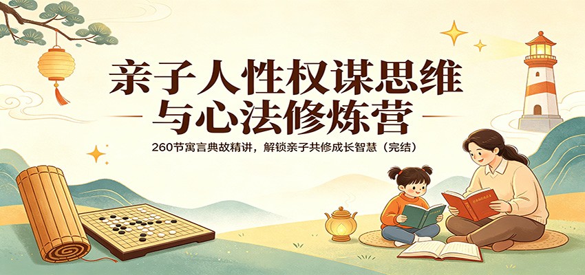 亲子人性权谋思维与心法修炼营：260节寓言典故精讲，解锁亲子共修成长智慧(完结)-资源项目网