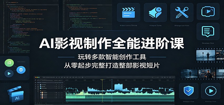 AI影视制作全能进阶课：掌握智能创作工具，打造完整短片-资源项目网