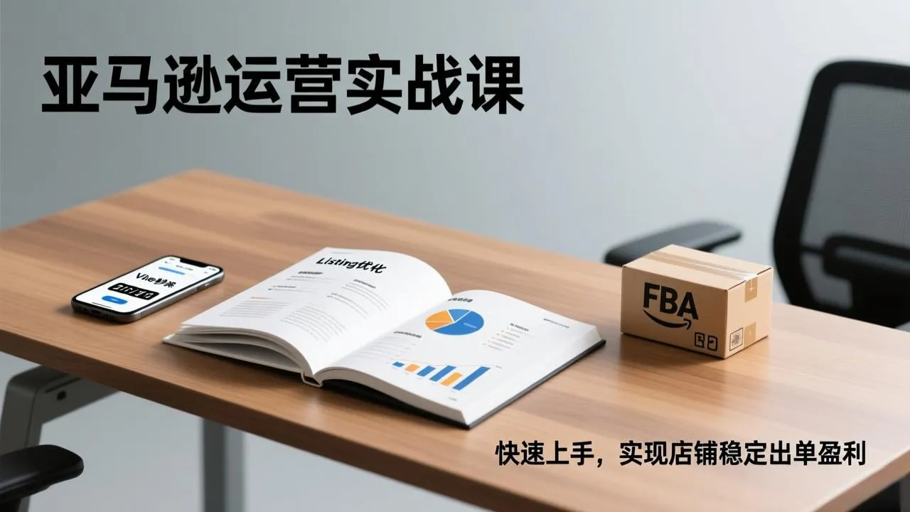 亚马逊运营实战课程：Listing优化、Vine秒杀、FBA发货，快速上手，实现店铺稳定出单盈利-资源项目网