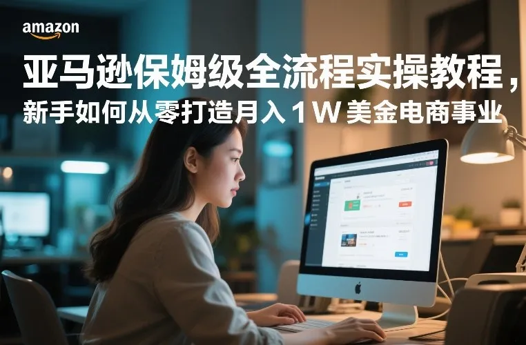 亚马逊新手月入1W美金电商事业全流程实操教程-资源项目网