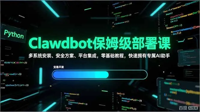 保姆级Clawdbot部署教程：多系统安装、安全方案、平台集成，零基础快速拥有专属AI助手-资源项目网