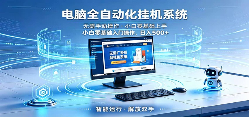 智能广告挂机：小白轻松实现每日增收，无需值守-资源项目网