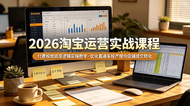 2026淘宝运营实战课程：直通车投产提升技巧实操教学-资源项目网