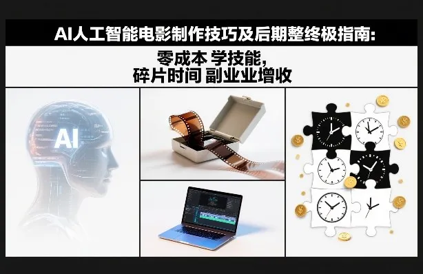 AI人工智能电影制作技巧及后期完整终极指南：零成本学技能，碎片时间副业增收-资源项目网