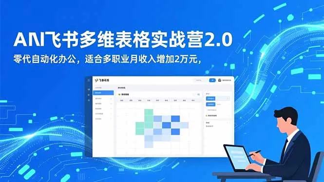 AI+飞书多维表格实战营2.0:零代码自动化办公,助力多职业月收入提升2万元-资源项目网