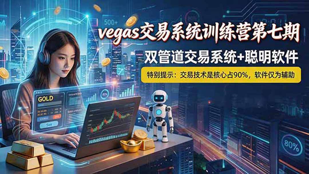 【海外美金AI搬砖】Vegas交易技术+智能软件，黄金期货日赚50-1000U，长期稳定，小白轻松上手-资源项目网