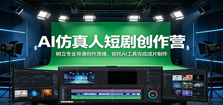 AI仿真人短剧创作营:专业导演思维培养与AI工具助力成片制作-资源项目网