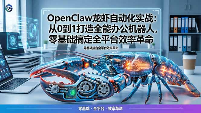 OpenClaw：从零开始打造全能办公机器人，实现全平台效率革命-资源项目网