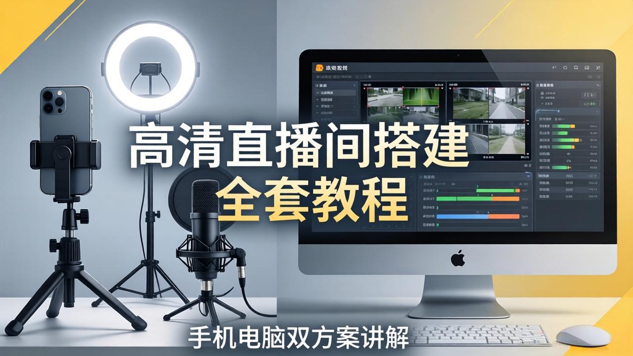 高清直播搭建教程：手机电脑双平台设备选择与调试实操指南-资源项目网