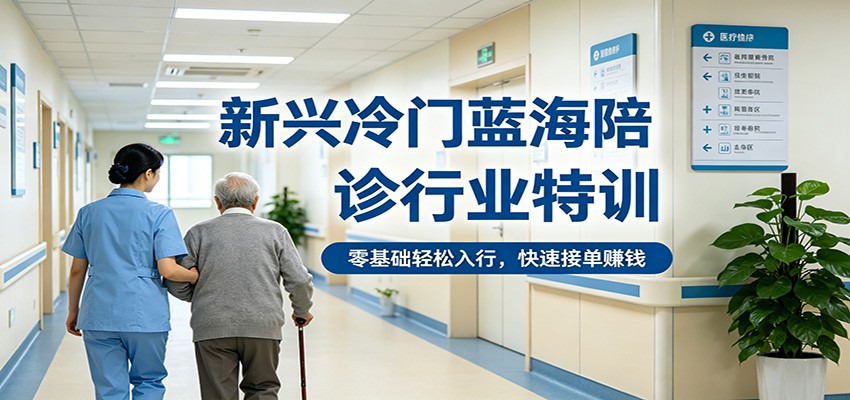 零基础轻松入行，新兴冷门蓝海陪诊行业特训，快速接单赚钱-资源项目网