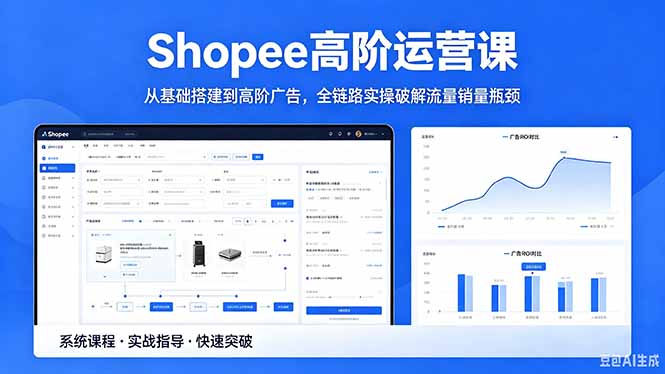 Shopee高阶运营课程:2026年5月更新,从基础到广告全链路实操**流量销量瓶颈-资源项目网