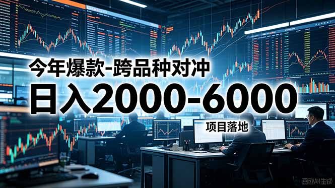 今年爆款：跨品种对冲日入2000-6000，项目落地！-资源项目网