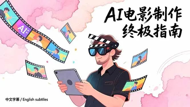 AI电影制作终极指南：从创意到成片，系统掌握智能影视全流程实战课程(中英字幕)-资源项目网