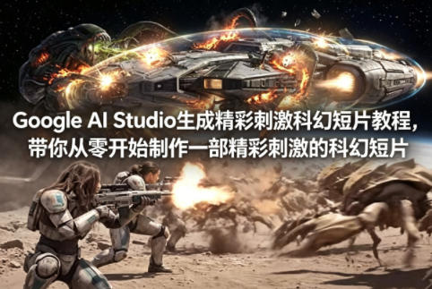 Google AI Studio制作科幻短片教程：从零开始，双语字幕-资源项目网