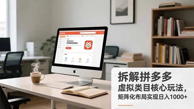 拼多多虚拟商品高效运营策略：日入1000+的矩阵化布局技巧-资源项目网