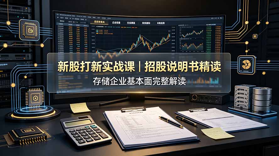 新股打新实战课程：招股说明书精读与存储企业基本面完整解读-资源项目网