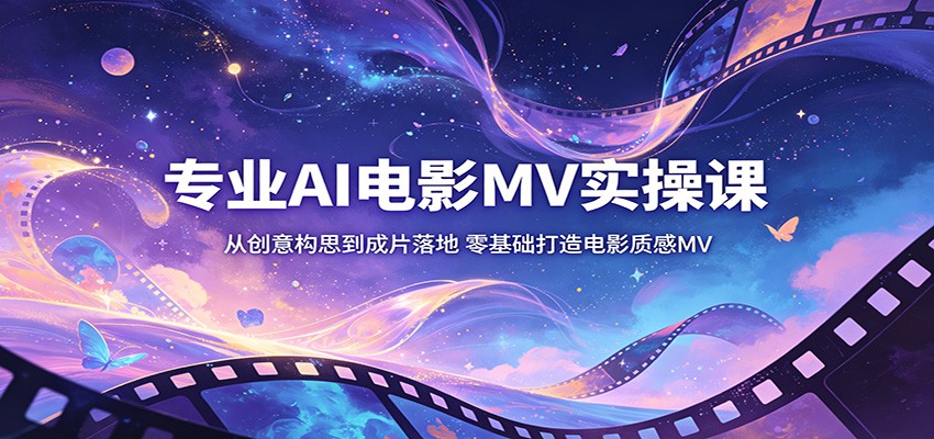 零基础打造电影质感MV：AI电影MV实操课-资源项目网