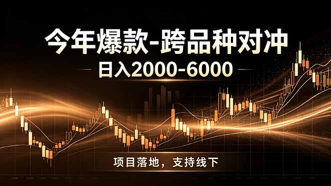全新跨品种对冲模式上线,日稳定盈利2000-6000元,合规长久可批量放大-资源项目网