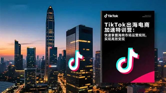 TikTok出海电商特训营:掌握海外市场运营规则,加速变现-资源项目网