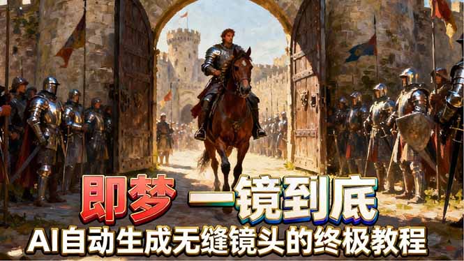 即梦AI一镜到底终极教程：智能补帧、运镜技巧，AI自动生成无缝丝滑长镜头高效出片-资源项目网