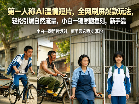 AI温情短片引爆全网，小白轻松涨粉，新手复刻爆款玩法-资源项目网