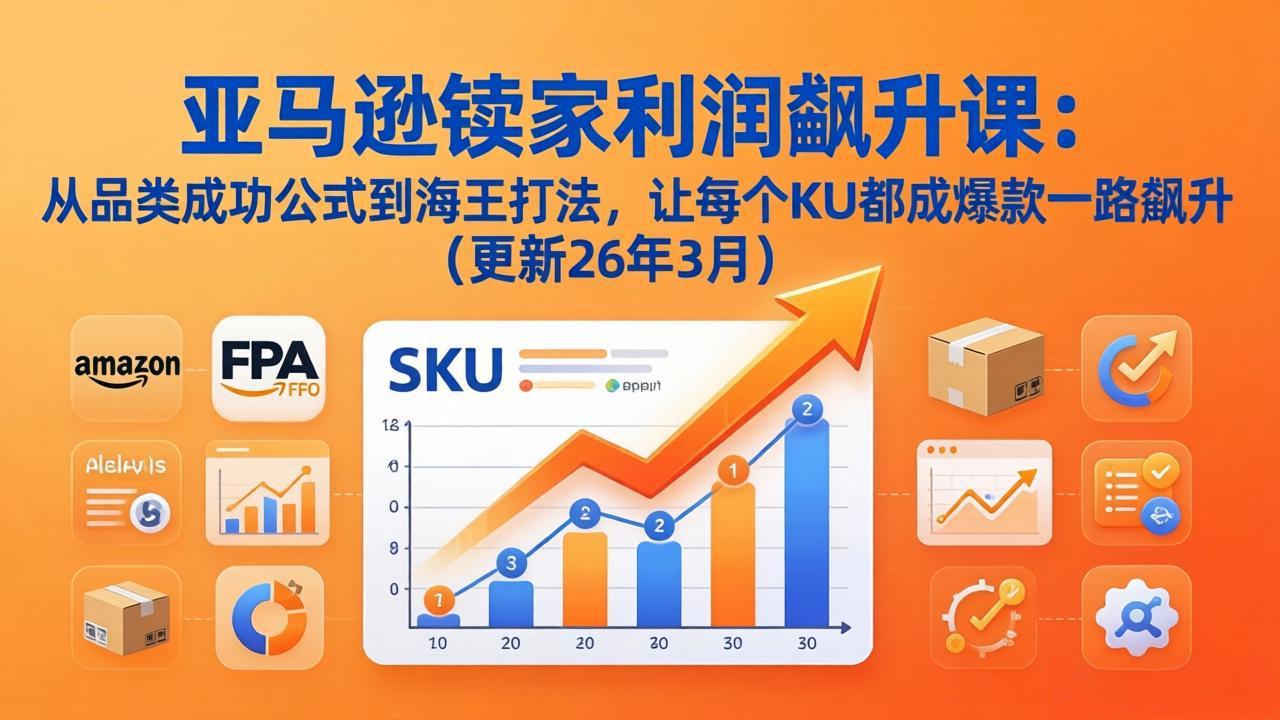 亚马逊卖家利润飙升课程：揭秘品类成功与海王打法，让每个SKU成为爆款-资源项目网
