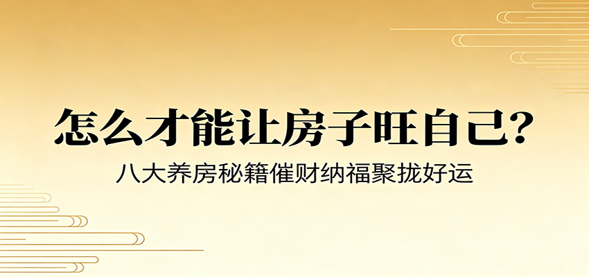 《八大养房秘籍：如何通过养房催财纳福，聚拢好运？》-资源项目网