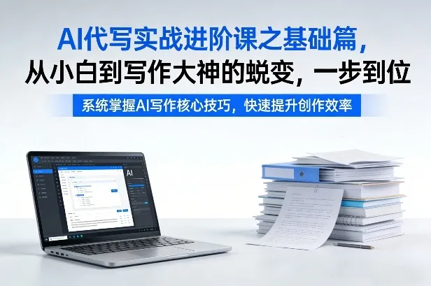 AI代写实战进阶课：从新手到写作高手的蜕变之路【揭秘】-资源项目网