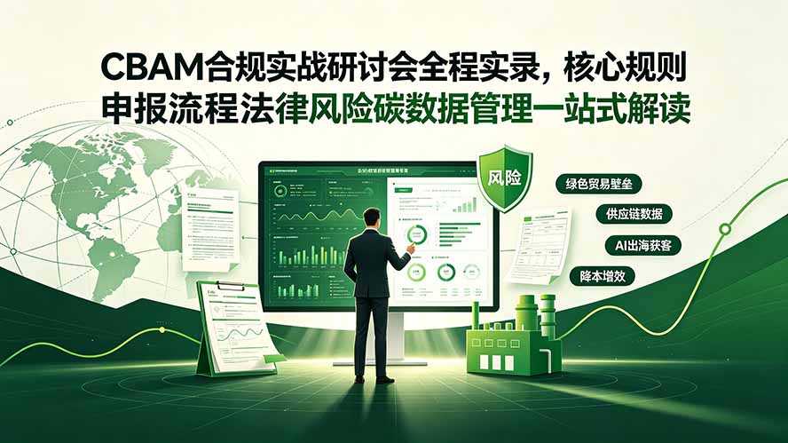 CBAM合规实战研讨会全程实录:核心规则、申报流程、法律风险及碳数据管理一站式解读-资源项目网