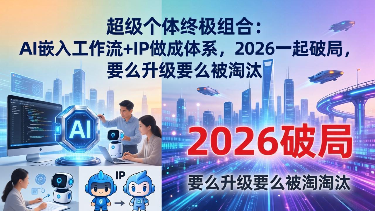 AI与IP融合打造终极工作流，2026年引领行业变革，升级或淘汰在此一举-资源项目网