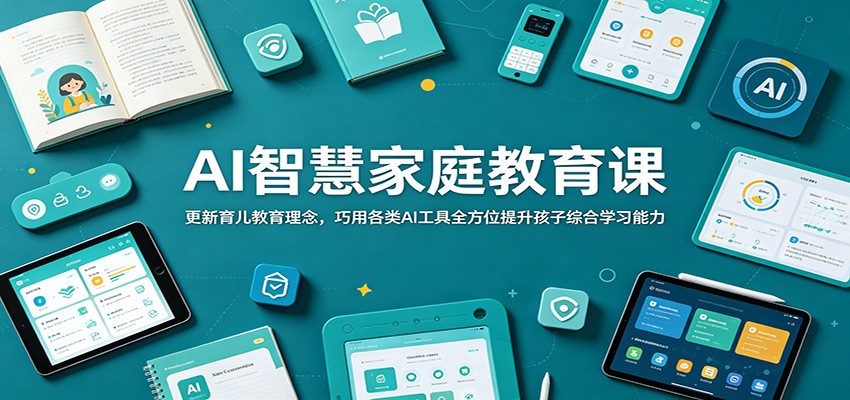 AI智慧家庭教育课程:革新育儿理念,利用智能工具全面提升孩子学习能力-资源项目网