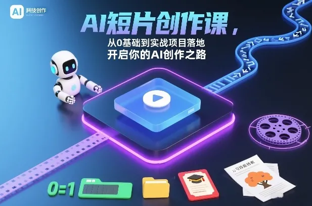 AI短片创作入门到实战：从零开始，打造你的AI创作项目-资源项目网