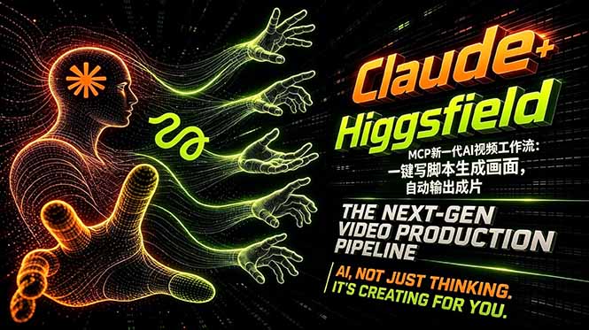 Claude+Higgsfield MCP新一代AI视频工作流：一键脚本生成，自动成片输出-资源项目网