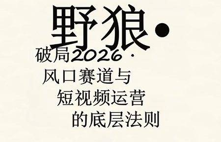 野狼团队多平台实操运营课程(更新至4月)-资源项目网