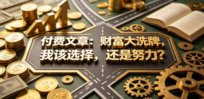 财富大洗牌：选择还是努力？付费文章深度解析-资源项目网